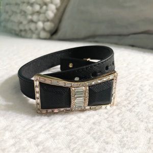 Kate Spade black wrap bracelet